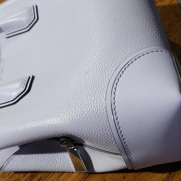 Michael Kors Mercer Studio small center zip satchel light quartz - Picture 10 of 11